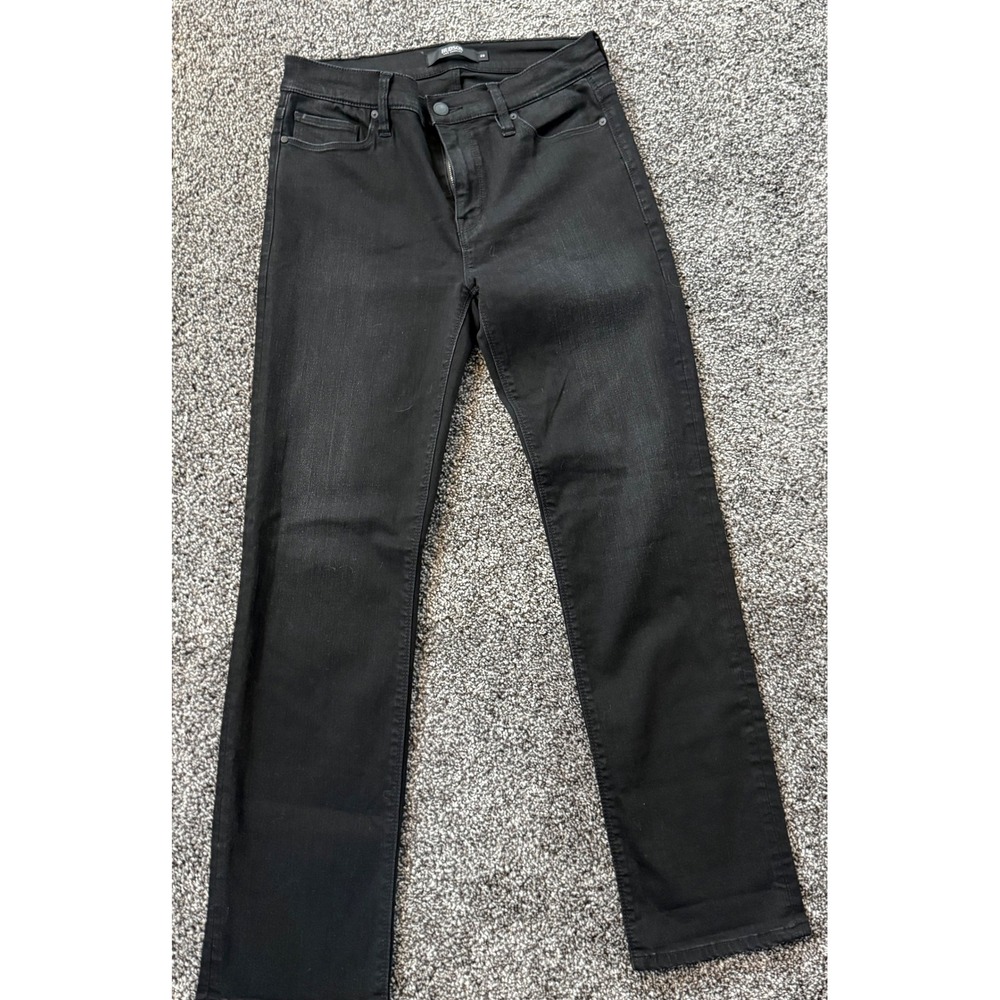 Hudson Nico Mid Rise Cigarette Jeans Black Size 28 Slim Straight Leg Pants